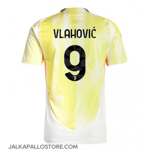 Juventus Dusan Vlahovic #9 Vieraspaita 2024-25 Lyhythihainen
